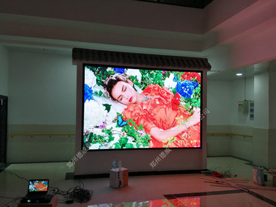 郑州社区医院室内p3全彩屏